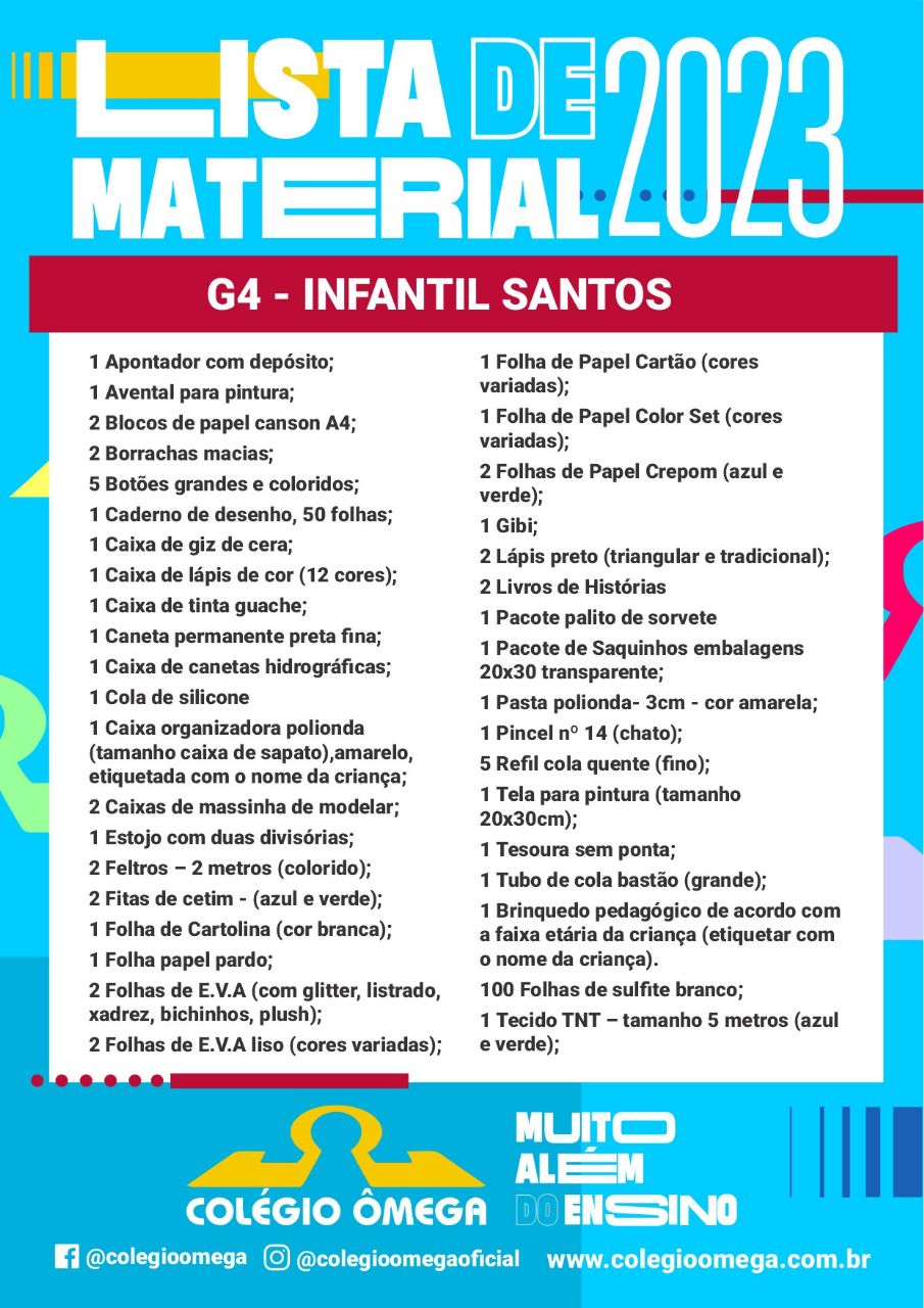 Lista de Material 2023